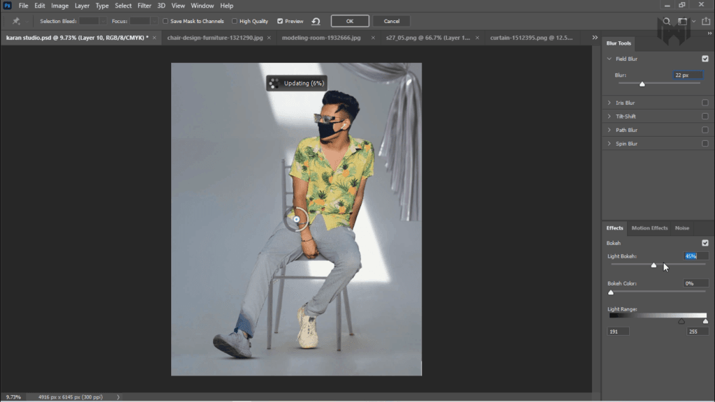 studio photo editing