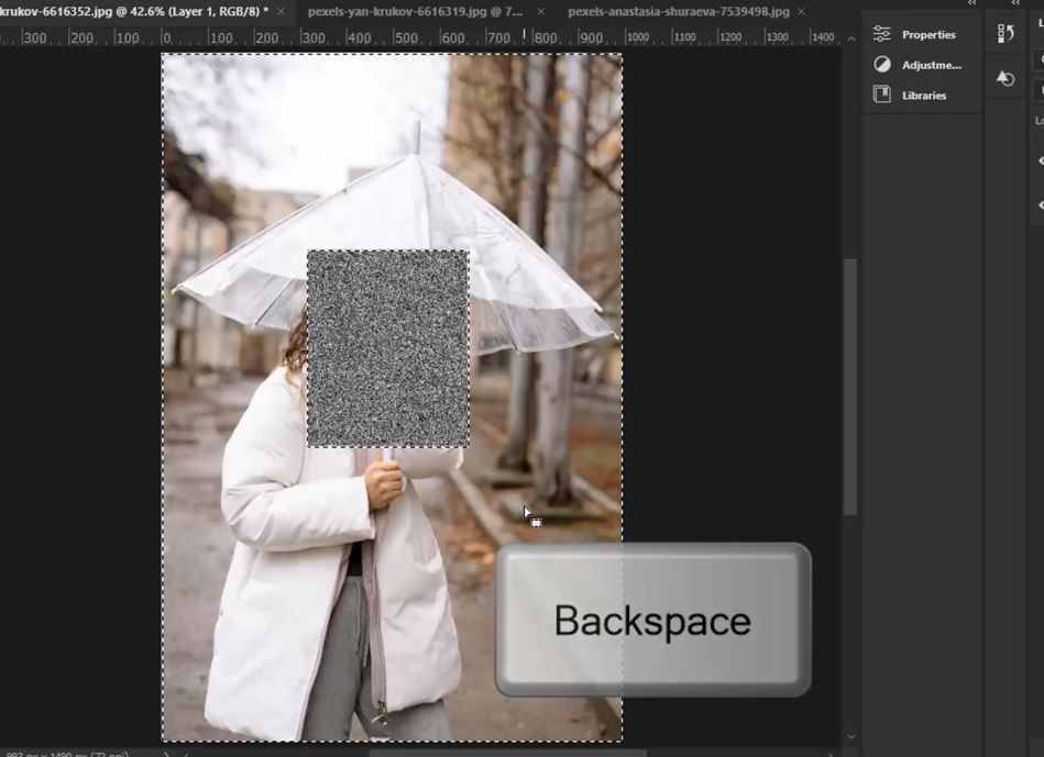 rain effect in photoshop