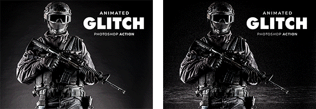 Animated Glitch Photoshop Action