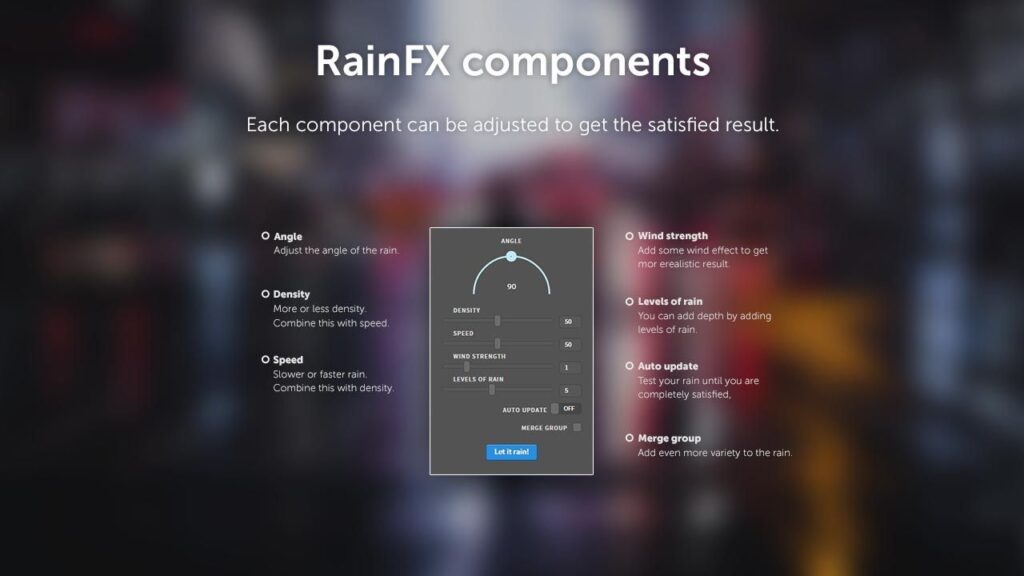 rain effect in photoshop