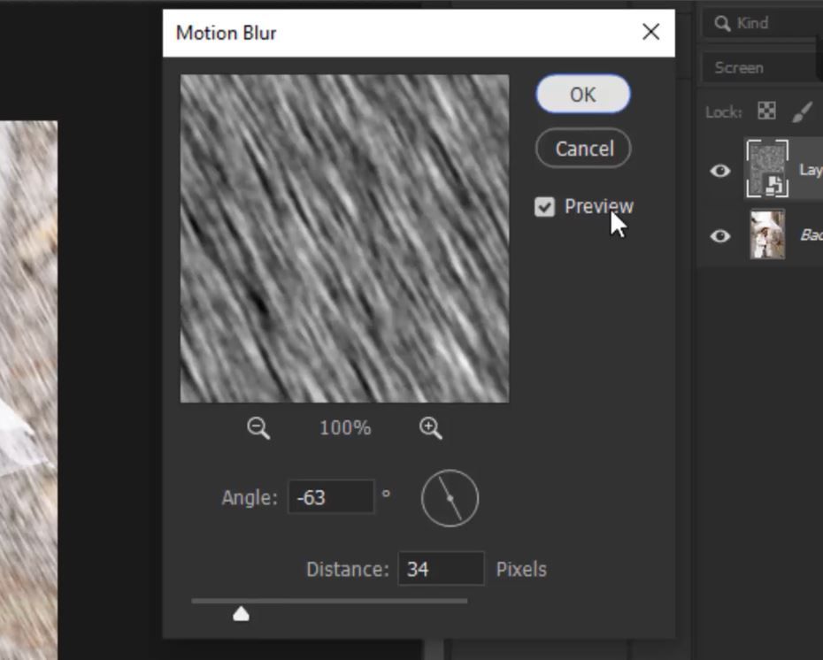 rain effect in photoshop