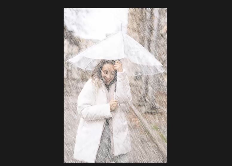 rain effect in photoshop