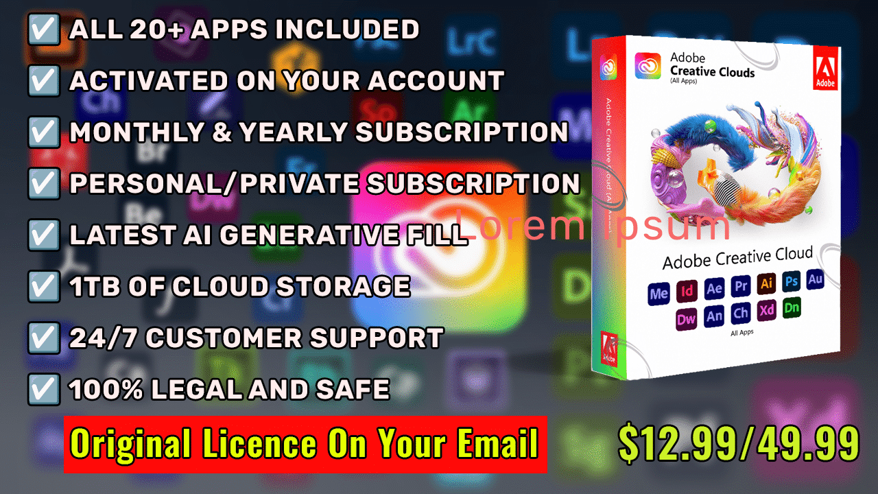 Adobe Creative Cloud Full Suite for Just $12.99/Month